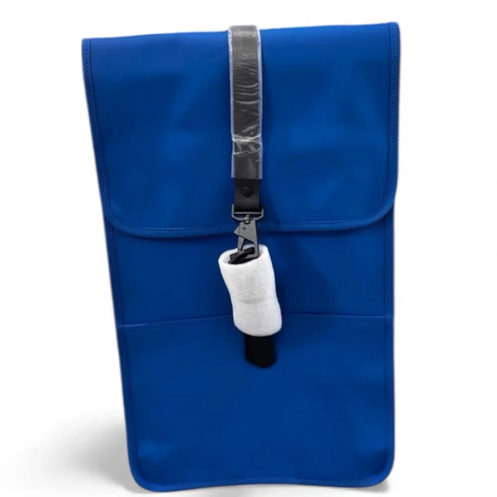 Rains Blue Waterproof Laptop Backpack 15” New With Tags